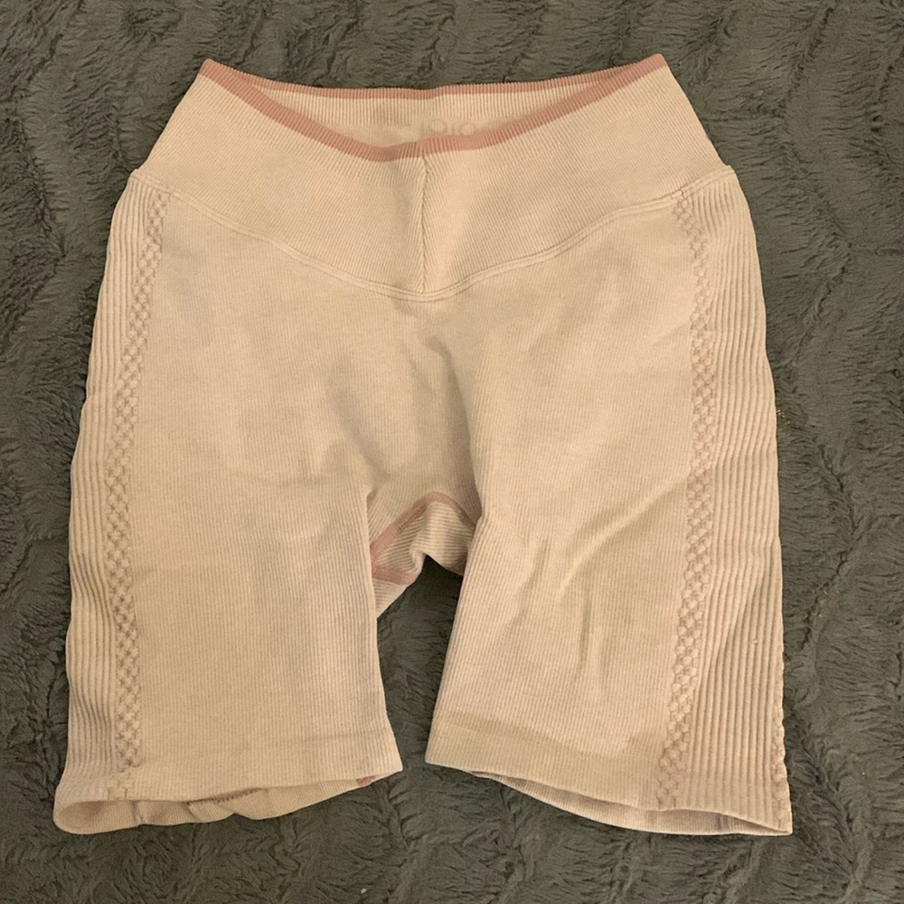 Joja pink v-front biker shorts